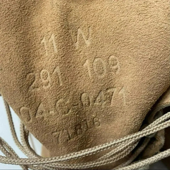 Wellco Vibram Work Boots 11W mens Tan suede military‎ Minimalist Workwear - Picture 9 of 10